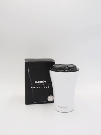 Kubek termiczny do kawy Dr.Bacty Apollo - 227 ml - biały - powystawowy