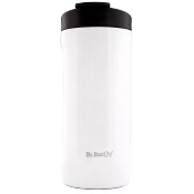 Kubek termiczny na kawę 2w1 Dr.Bacty Notus 360 ml -  biały