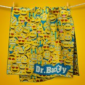 Children's quick-dry towel with antibacterial coating 70x140 - Emotikons