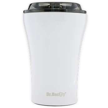 Coffee thermal mug with ceramic coating Dr. Bacty Apollo 227 ml - white