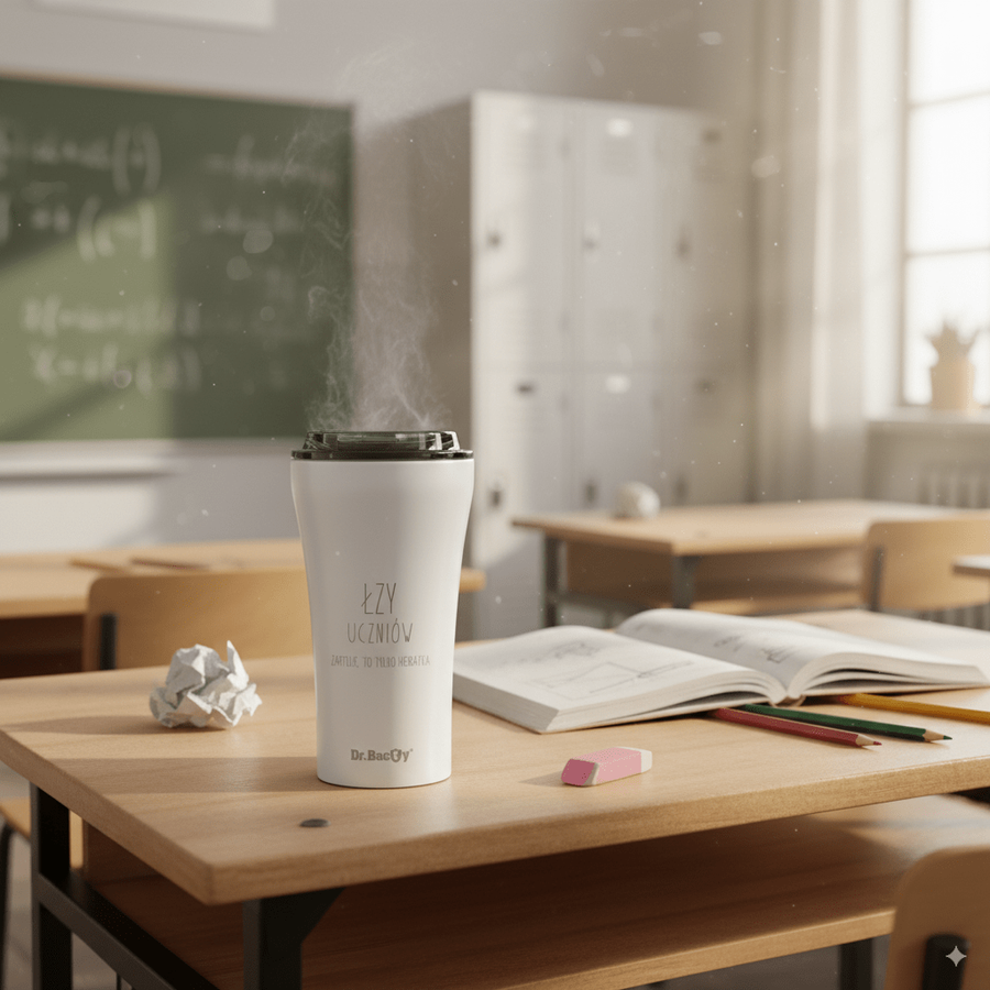 Dr.Bacty Apollo 2.0 thermal coffee mug - 360 ml - Glossy White