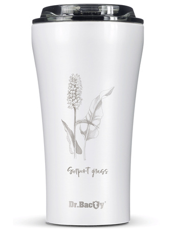 Thermal Coffee Mug Dr.Bacty Apollo 2.0 360 ml "Rdest żyworodny" – White