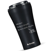Dr.Bacty Apollo 2.0 thermal coffee mug - Ode to Youth - 360 ml - Black Matt
