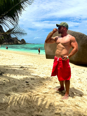 Ręcznik sportowy szybkoschnący Dr.Bacty XL 70x140 - Czerwony