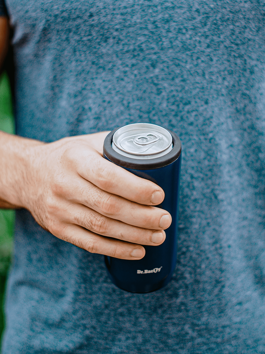 Contigo West Loop 2.0 470ml Thermal Mug Set - Steel + Dr.Bacty Notus 360 ml - Navy blue