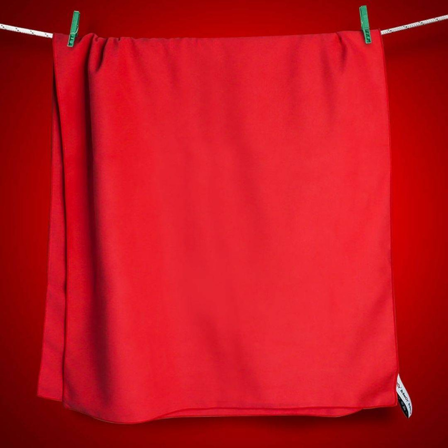 Szybkoschnący ręcznik dwustronny Dr.Bacty - Basic Czerwony - M 43x90