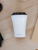 Coffee thermal mug with ceramic coating Dr. Bacty Apollo 227 ml - white - Display Product
