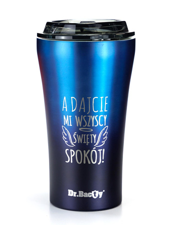 Dr.Bacty Apollo 2.0 thermal coffee mug - 360 ml - Monaco Blue -  Peace of mind