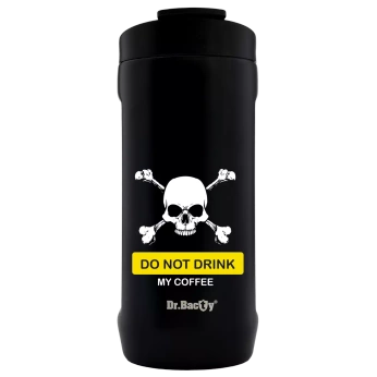 Kubek do samochodu Dr.Bacty Notus 360 ml - Do not drink my Coffe - czarny