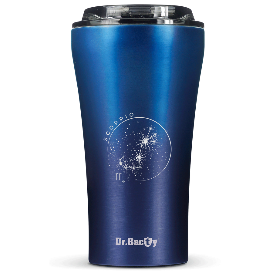 Kubek termiczny na kawę Dr.Bacty Apollo 2.0 - "Skorpion" - 360 ml - Monaco Blue