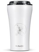 Dr.Bacty Apollo 2.0 thermal coffee mug - Cancer - 360 ml - Glossy White