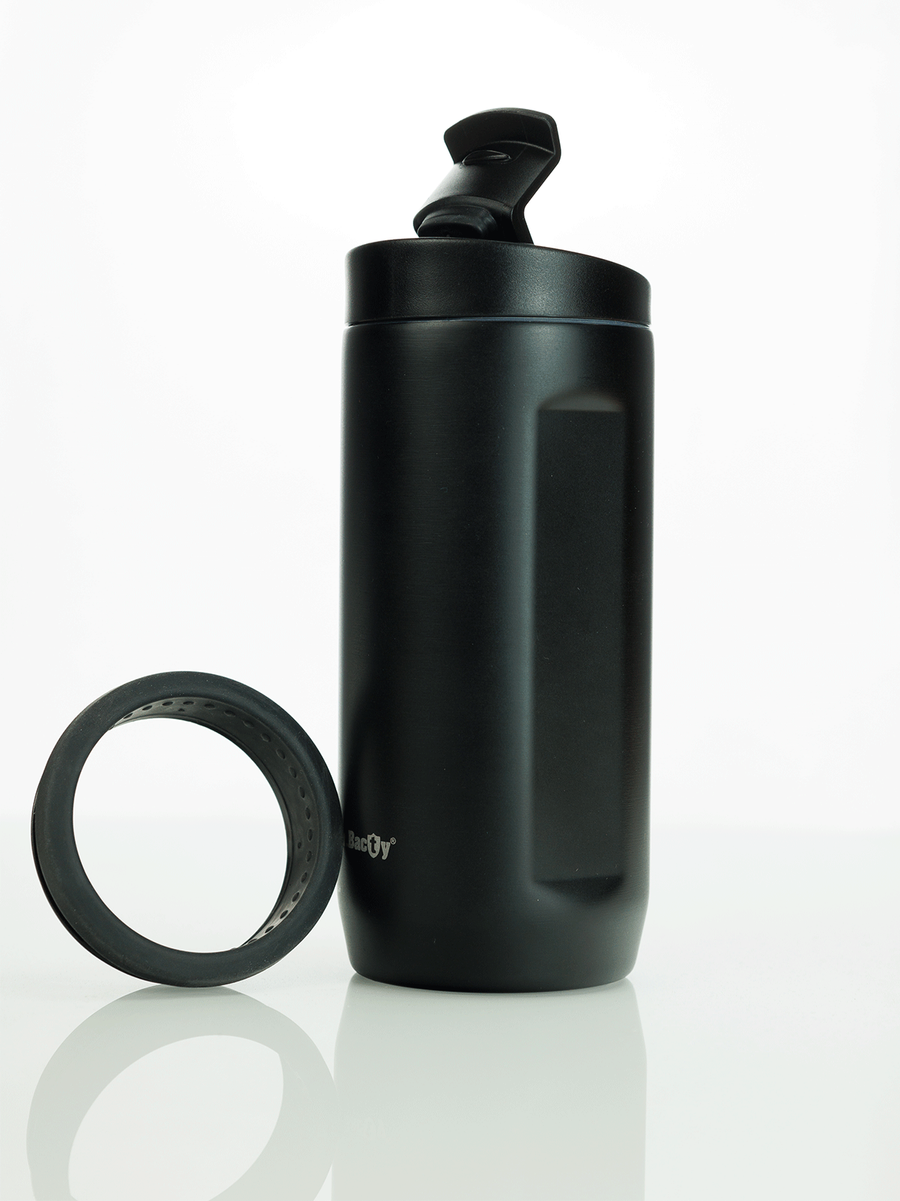 Thermal coffee mug 2-in-1 Dr.Bacty Notus 360 ml - black - after sales