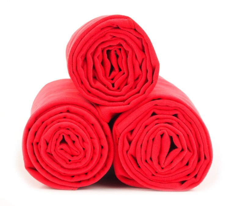 Quick-drying double-sided towel Dr.Bacty 43x90 - red.