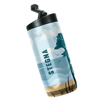 Thermal mug 2-in-1 Dr.Bacty Notus Stegna - white.
