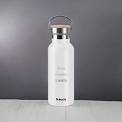 Dr.Bacty Iris 500 ml thermal bottle - white - personalised with engraving