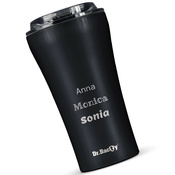 Ceramic-coated thermal Coffee Mug Dr.Bacty  Apollo 2.0 360 ml - Black Matt