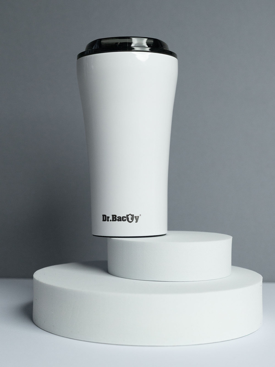 Dr.Bacty Apollo 2.0 thermal coffee mug - 360 ml - Glossy White