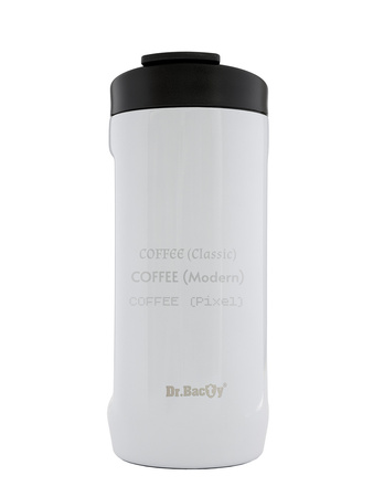 Kubek termiczny z grawerem Dr.Bacty Notus 360 ml -  biały