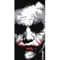 Ręcznik szybkoschnący dwustronny Dr.Bacty XL 70x140 - Jocker Face 