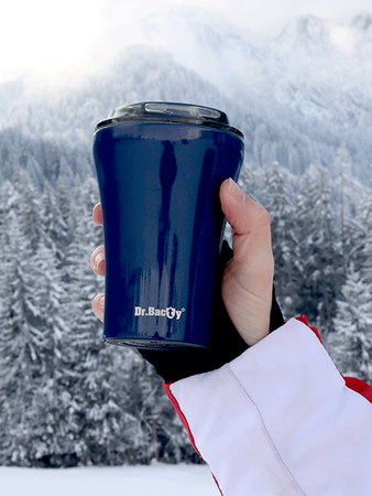 Kubek termiczny do kawy  Dr.Bacty Apollo - 227 ml - Dla nauczyciela - niebieski