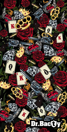 Gym towel quick-drying antibacterial double-sided 70x140 Revolver.