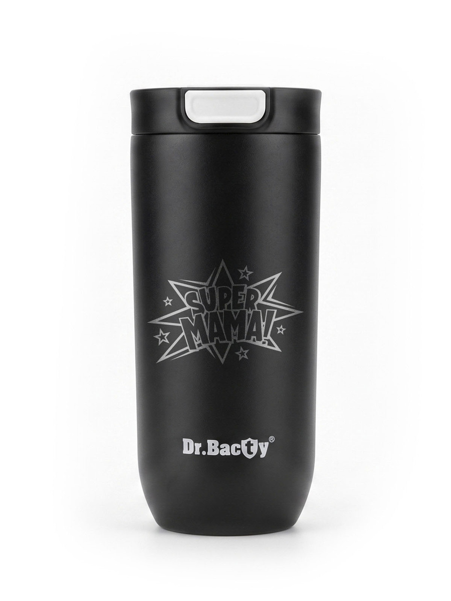 Dr.Bacty Atlas thermal coffee mug - 540ml - Black Matt