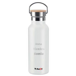 Butelka termiczna Dr.Bacty Iris 500 ml - biała- personalizowana grawerem