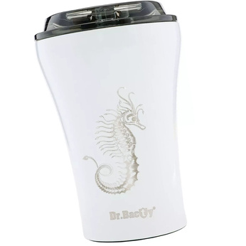 A cup with engraving Dr.Bacty Apollo Seahorse - white