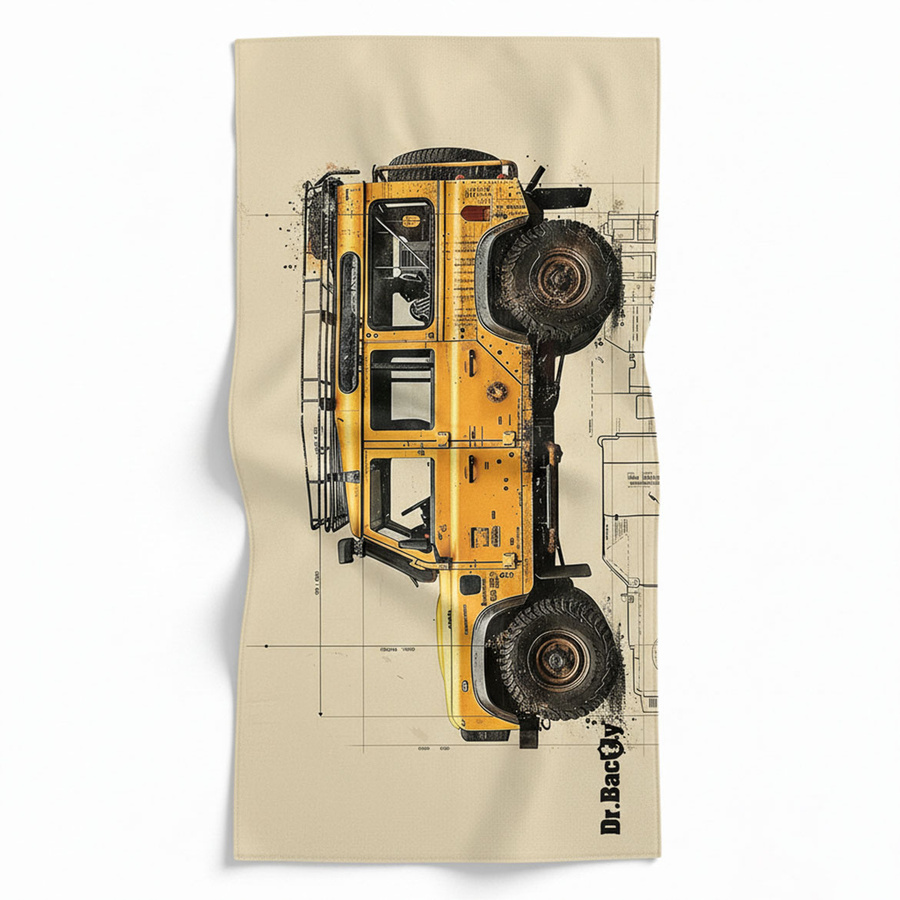 Ręcznik szybkoschnący dwustronny Dr.Bacty XL 70x140 – Rover Safari