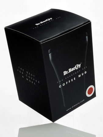 Ceramic-coated thermal Coffee Mug Dr.Bacty Apollo 227 ml - black