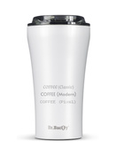 Ceramic-coated thermal Coffee Mug Dr.Bacty  Apollo 2.0 360 ml - Glossy White