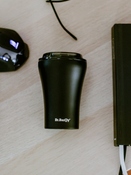 Coffee thermal mug with ceramic coating Dr.Bacty Apollo 227 ml - black - Display Product