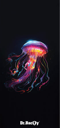 Dr.Bacty 60x130 double-sided quick-dry towel - Medusa