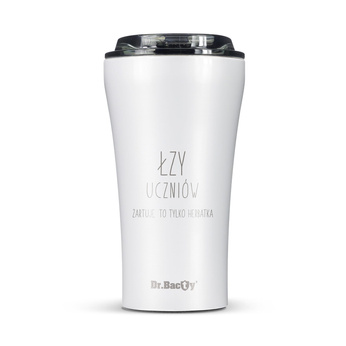 Kubek termiczny na kawę Dr.Bacty Apollo 2.0 - 360  ml - Dla nauczyciela - Glossy White