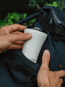 Kubek termiczny do kawy z powłoką ceramiczną Dr.Bacty Apollo 227 ml - biały - Pięciolinia