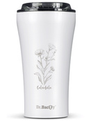 Kubek termiczny na kawę Dr.Bacty Apollo 2.0 360 ml "Calendula" - White