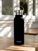 Steel thermal bottle Dr. Bacty Iris - black