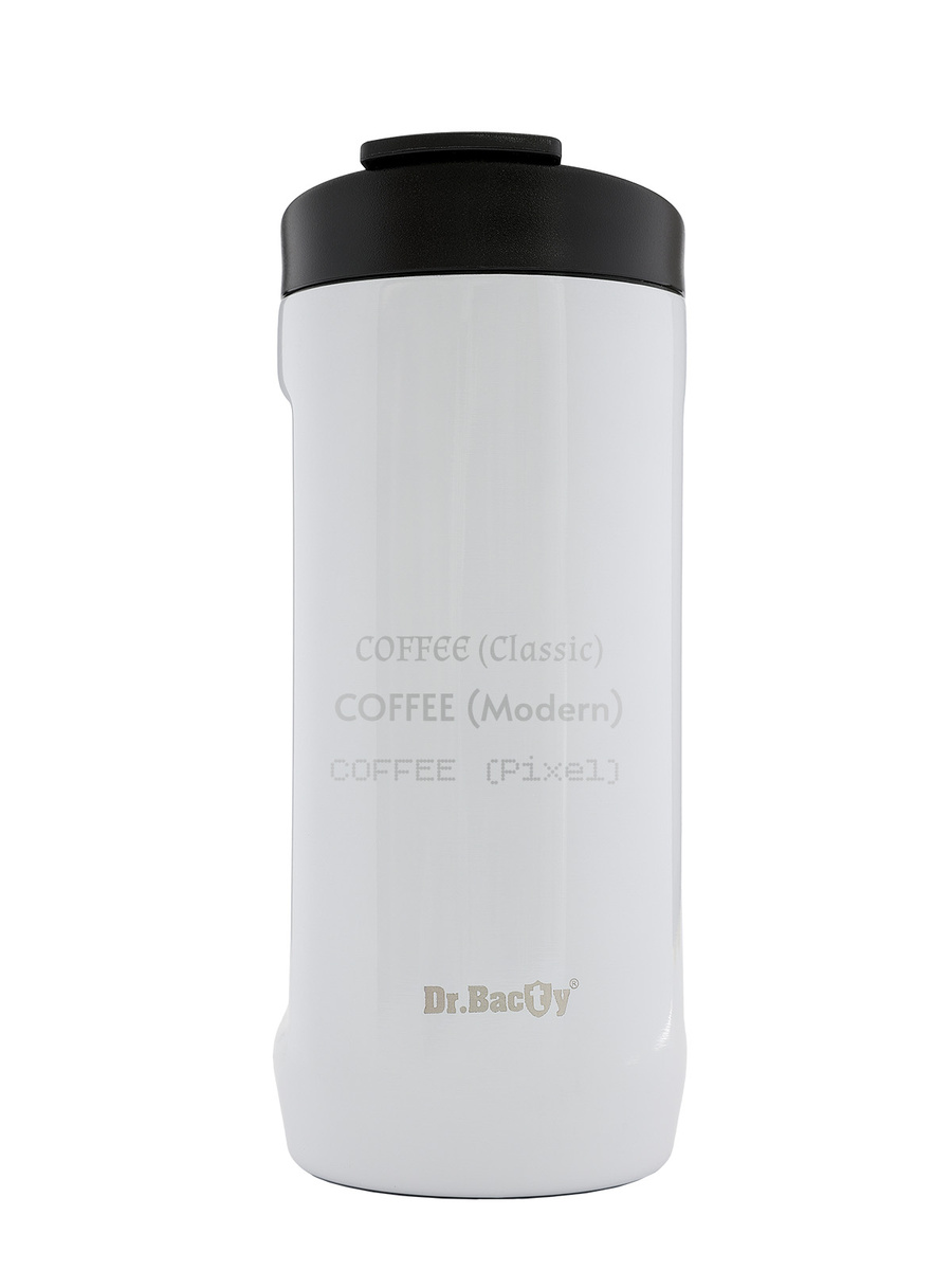Dr.Bacty Notus 360 ml thermal mug with engraving - white
