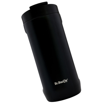 Thermal coffee mug 2-in-1 Dr.Bacty Notus 360 ml - black.