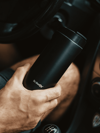 Set of thermal mugs Contigo West Loop 2.0 470ml - steel + Dr.Bacty Notus 360 ml - black