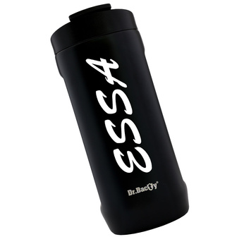 Thermal coffee mug 2-in-1 Dr.Bacty Notus 360 ml - ESSA - black.