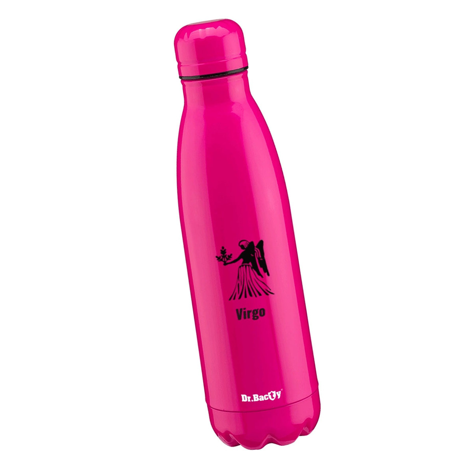 Butelka termiczna stalowa Dr.Bacty Atena 500 ml - Panna - Fluo Fuksja
