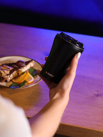 Kubek termiczny do kawy Dr.Bacty Apollo - 227 ml - Najlepszy tata - czarny