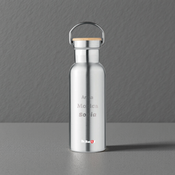 Butelka termiczna  Dr.Bacty Iris 500 ml - srebrna- personalizowana grawerem