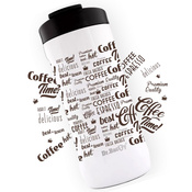 Coffee thermal mug Dr. Bacty Notus for Coffee Time - white