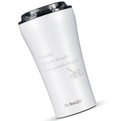 Kubek termiczny na kawę Dr.Bacty Apollo 2.0 - Oda do młodości - 360  ml - Glossy White