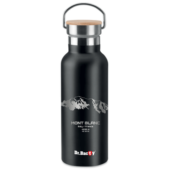 Dr.Bacty Iris stainless steel thermal bottle - black - Daulagiri