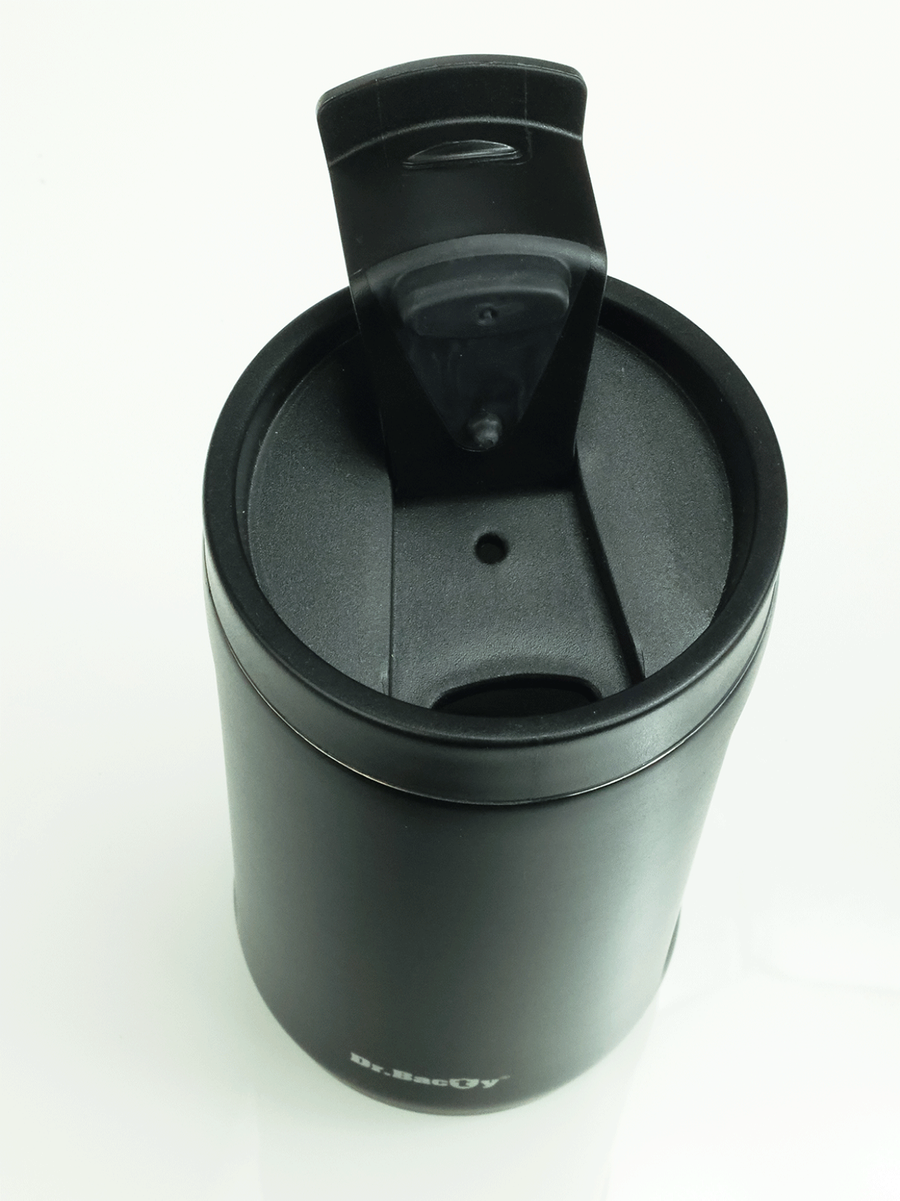 Thermal coffee mug 2-in-1 Dr.Bacty Notus 360 ml - black - after sales