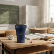 Coffee thermal mug with ceramic coating Dr.Bacty Apollo 227 ml - navy blue