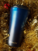 Dr.Bacty Apollo 2.0 thermal coffee mug - 360 ml - Monaco Blue -  I  love You